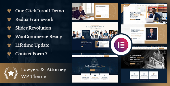 دانلود قالب وردپرس Ukilo - Law & Lawyer WordPress Theme