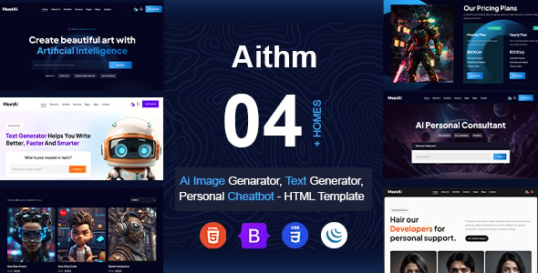 قالب شرکتی و استارت آپ هوش مصنوعی Aithm