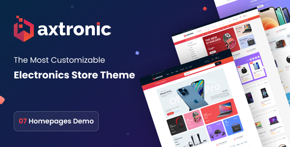 قالب فروشگاه لوازم الکترونیکی ووکامرس Axtronic