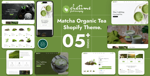 قالب فروشگاه چای شاپیفای Chatime