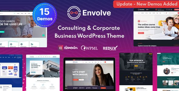 قالب وردپرس Envolve - Consulting Business WordPress Theme