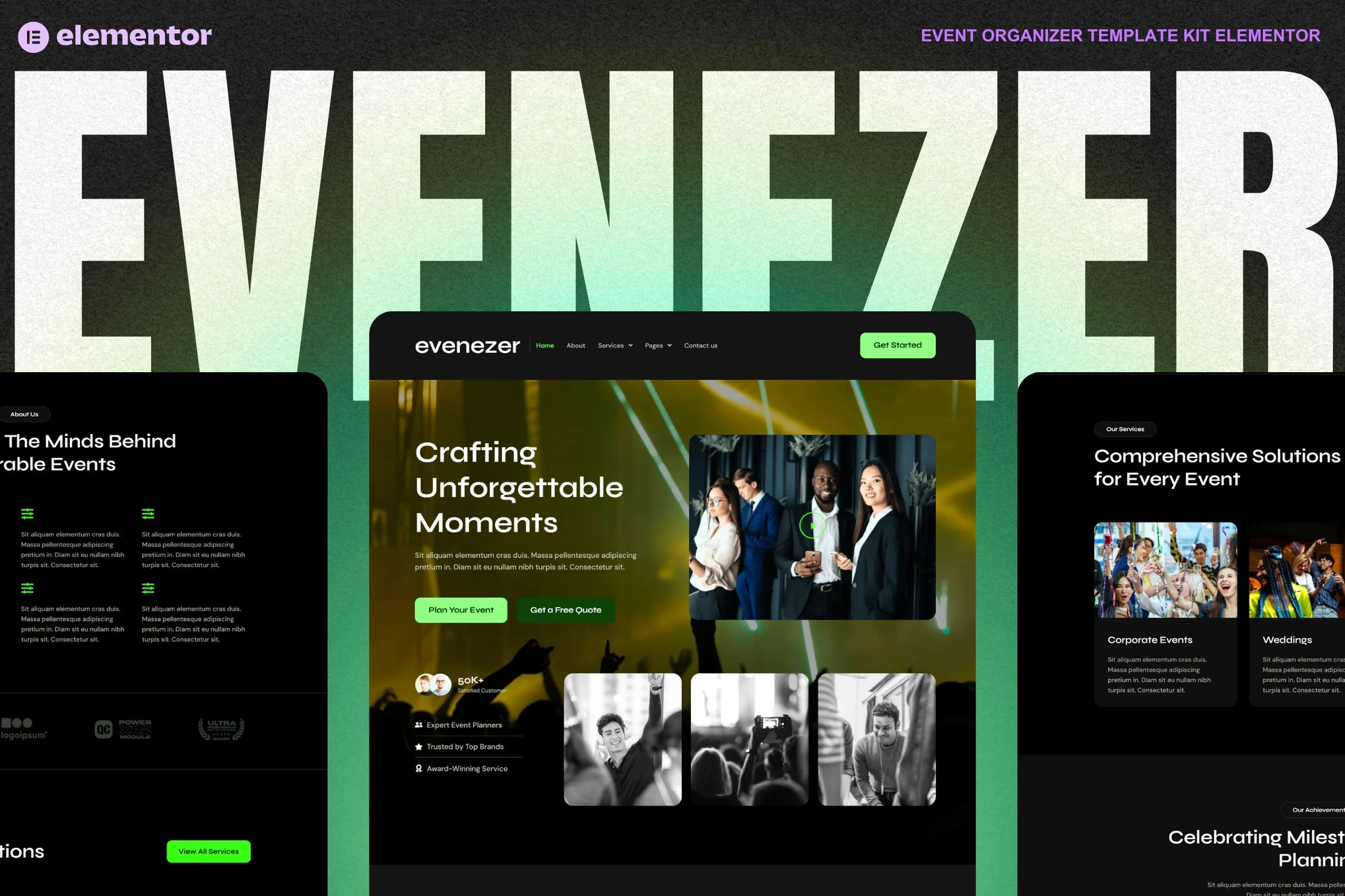 Evenizer Event Organizer Elementor Template Kit