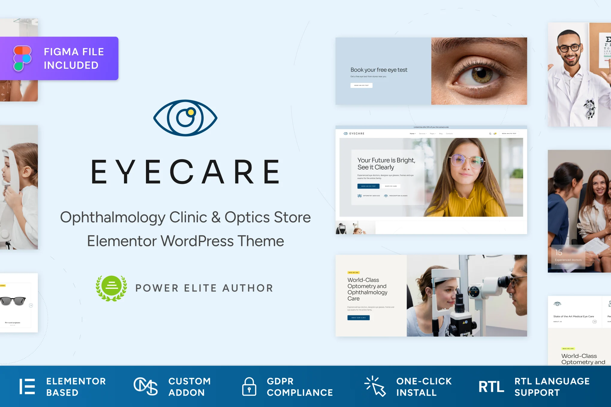 قالب کلینیک چشم پزشکی وردپرس Eye Care
