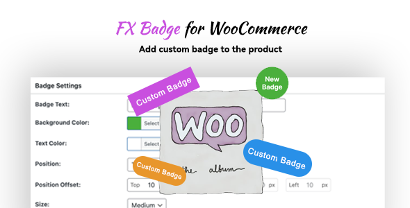 دانلود افزونه وردپرس و ووکامرس FX Badge