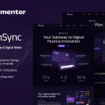 FinSync - Fintech Startup & Digital Wallet Elementor Template Kit