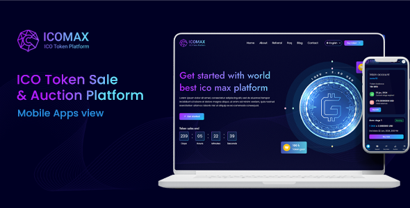دانلود اسکریپت ICOMAX Token Sale & Auction Platform