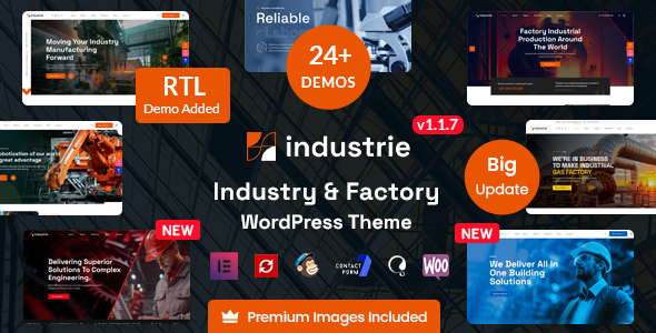 قالب صنعتی چند منظوره وردپرس Industrie