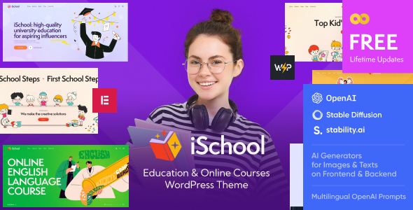 قالب آموزشی و فروش دوره وردپرس iSchool