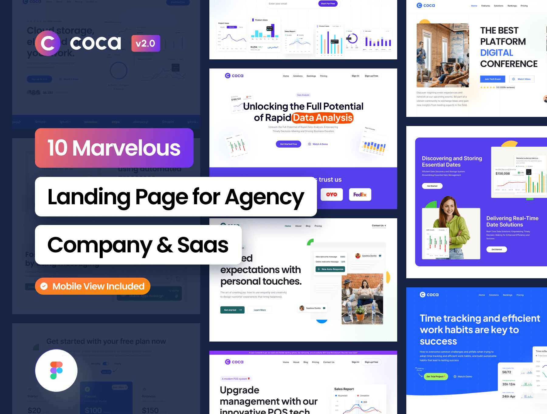 دانلود رابط کاربری Coca Landing Page Kit V3