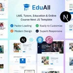 دانلود قالب سایت آموزشی ری اکت EduAll