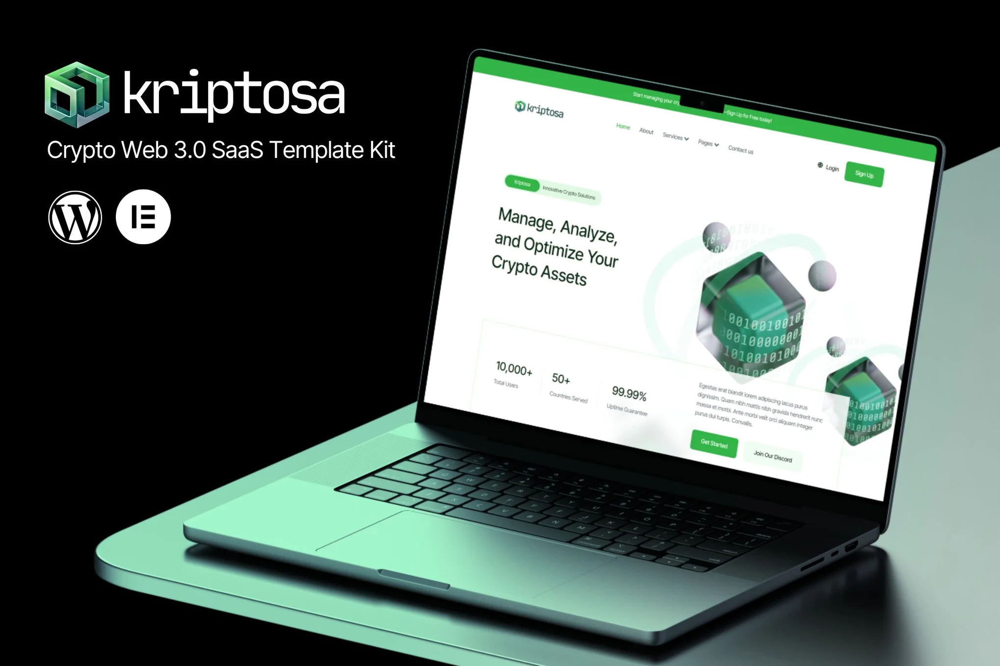 دانلود قالب المنتور وردپرس Kriptosa