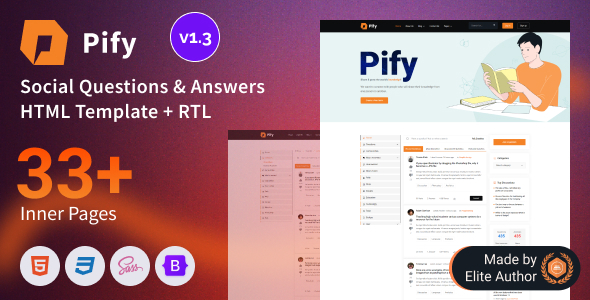 دانلود قالب پرسش و پاسخ Pify