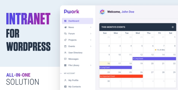 افزونه وردپرس Pwork - Intranet For WordPress