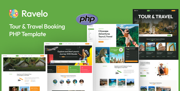 قالب PHP تور گردشگری Ravelo