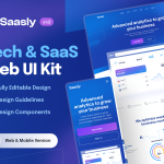 Saasly - Tech & SaaS Website and Mobile UI Kit