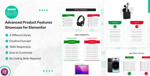 دانلود افزونه وردپرس Advanced Product Features Showcase