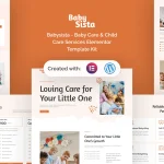 قالب خدمات مراقبت از کودک وردپرس Babysista