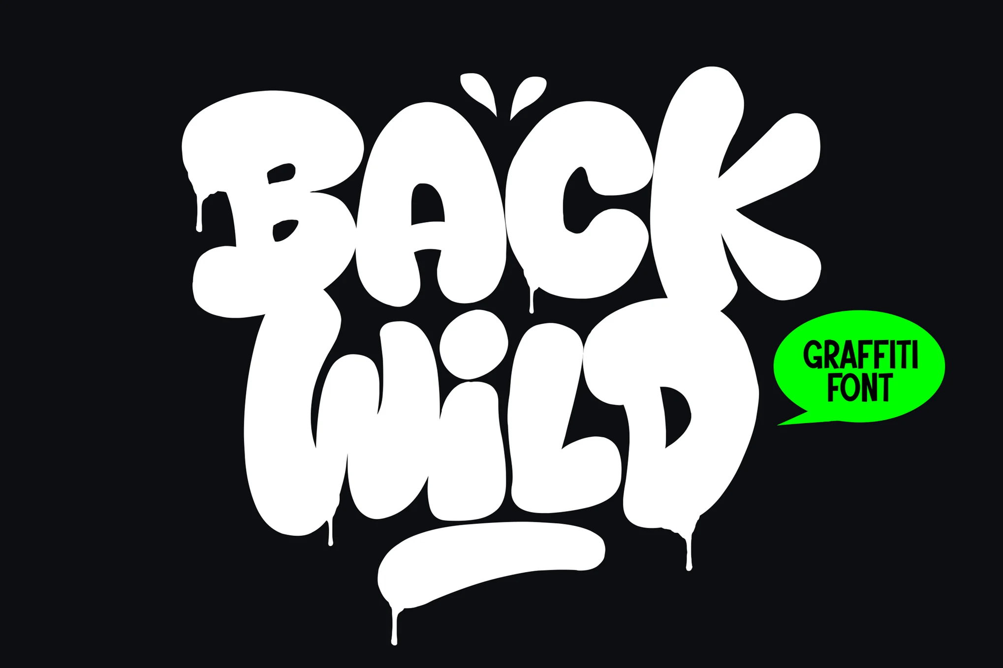 دانلود فونت Back Wild - Fun Graffiti Font