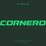 دانلود فونت Cornero - Modern Sport Typeface