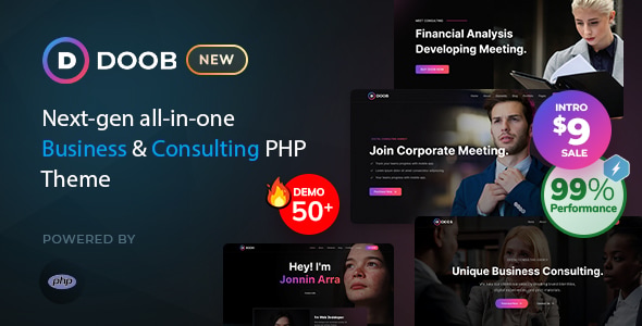 دانلود قالب PHP کسب و کار Doob
