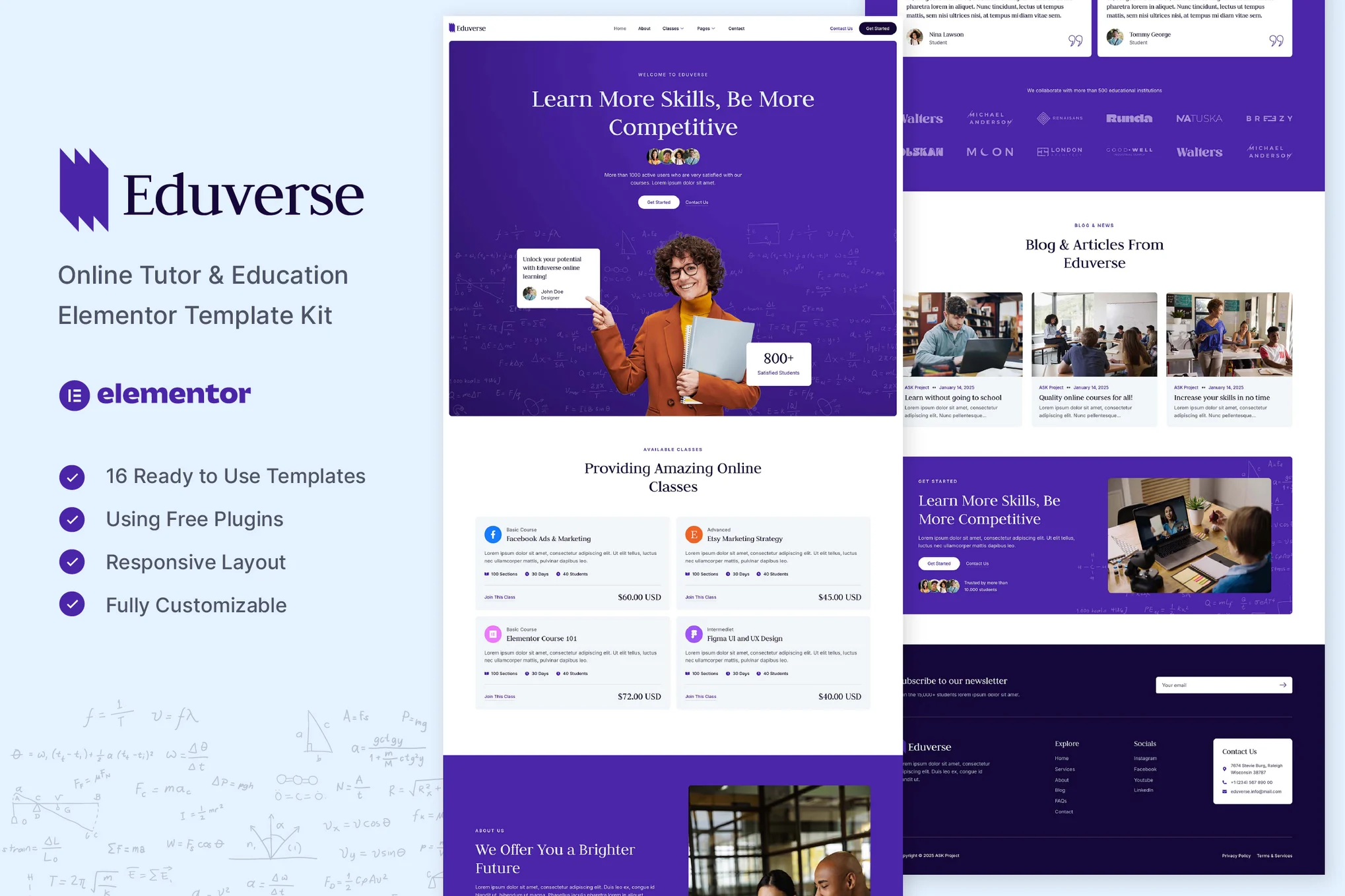 دانلود قالب المنتور وردپرس Eduverse