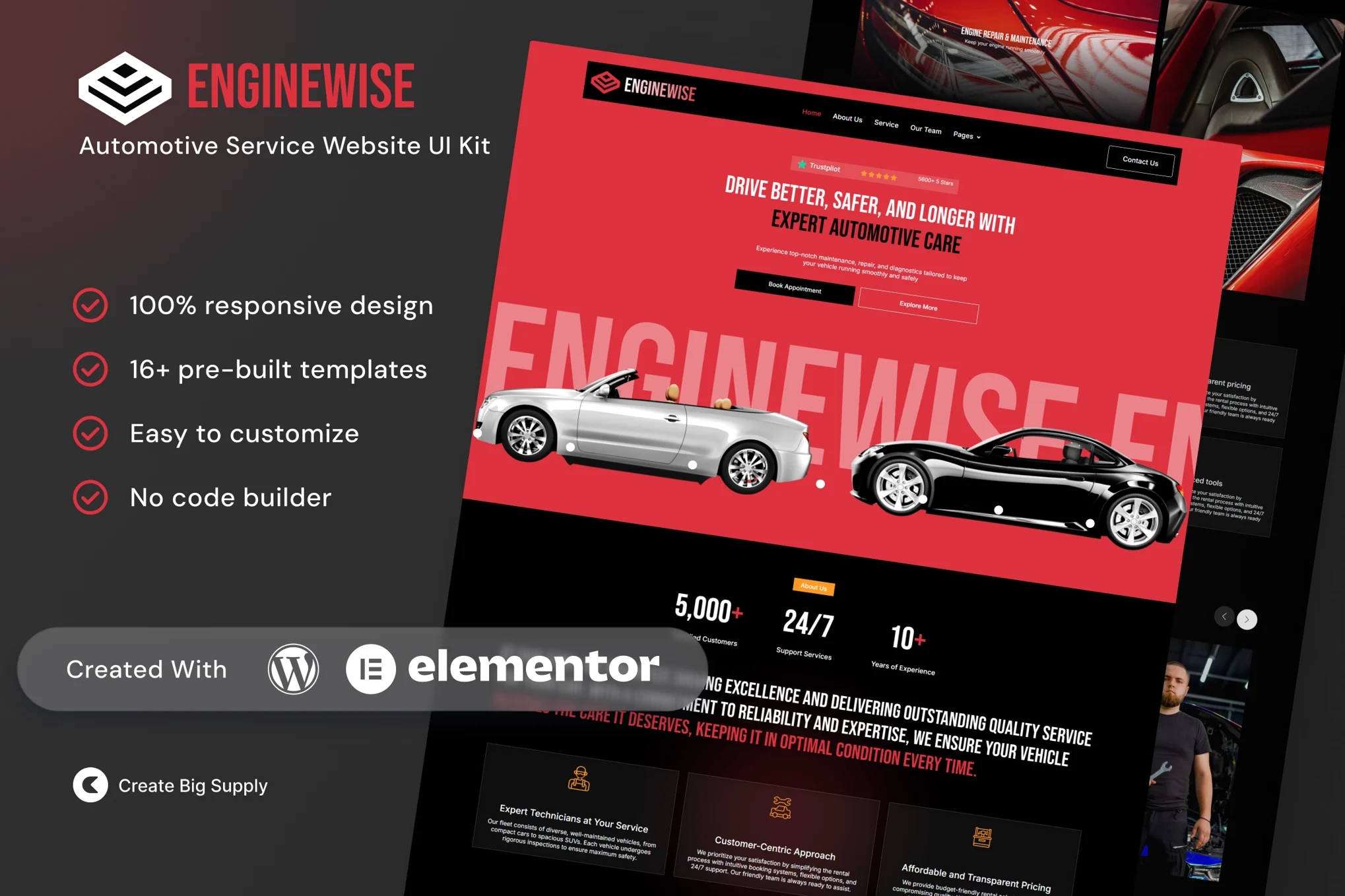 دانلود قالب المنتور وردپرس EngineWise