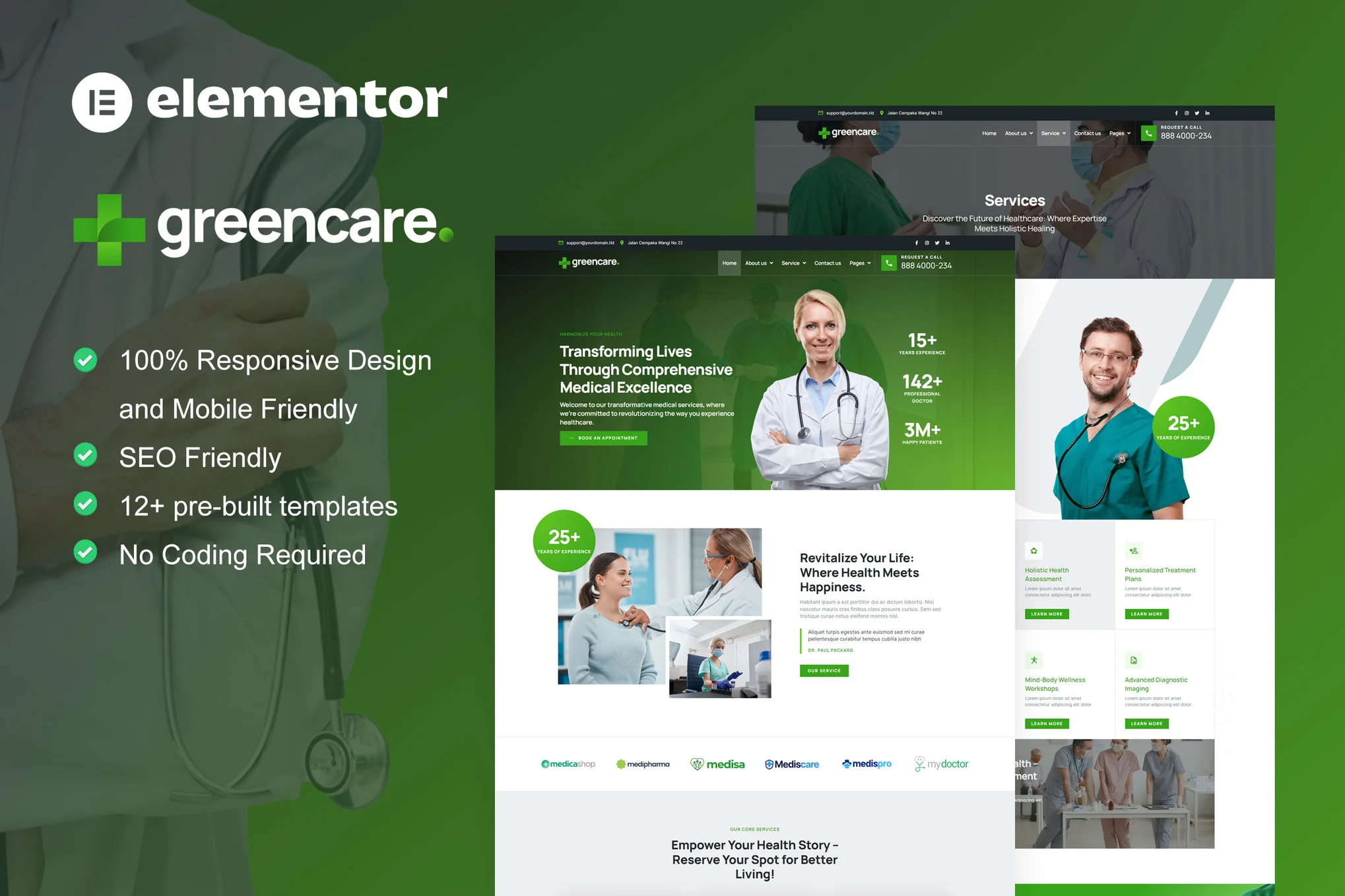 دانلود قالب المنتور وردپرس GreenCare