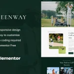 قالب باشگاه گلف المنتور وردپرس GreenWay