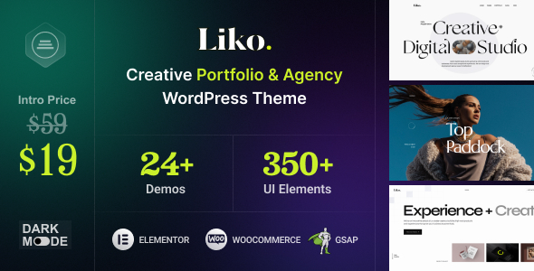 قالب نمونه کار شرکتی وردپرس Liko