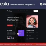 قالب پادکست المنتور وردپرس Podkesta
