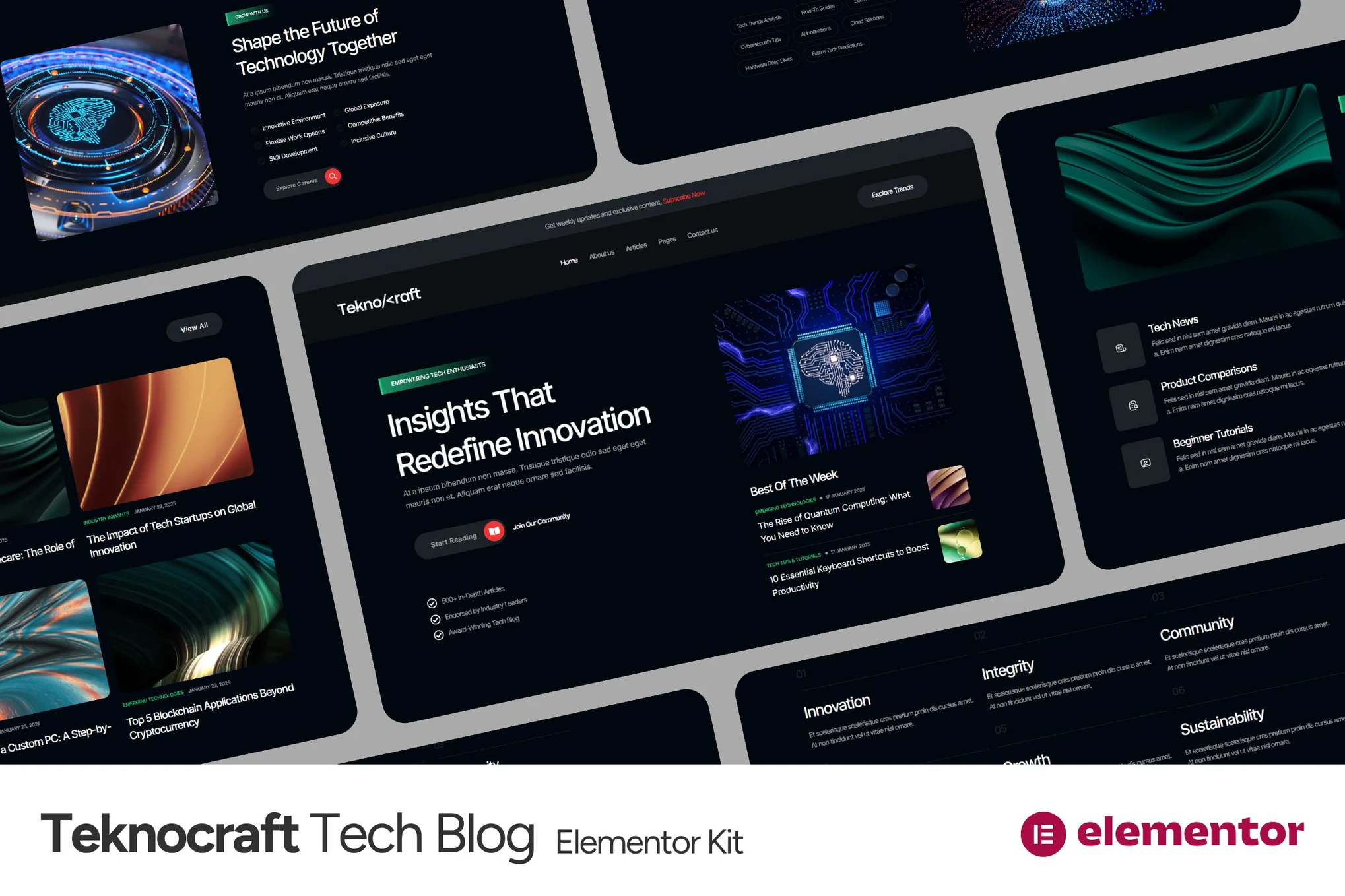 قالب وبلاگ آی تی و فناوری اطلاعات وردپرس Teknocraft