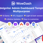 دانلود قالب مدیریتی CodeIgniter چند منظوره WowDash
