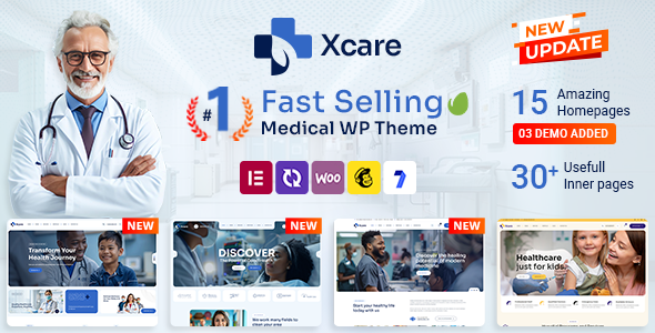 قالب مرکز درمانی و پزشکی وردپرس Xcare