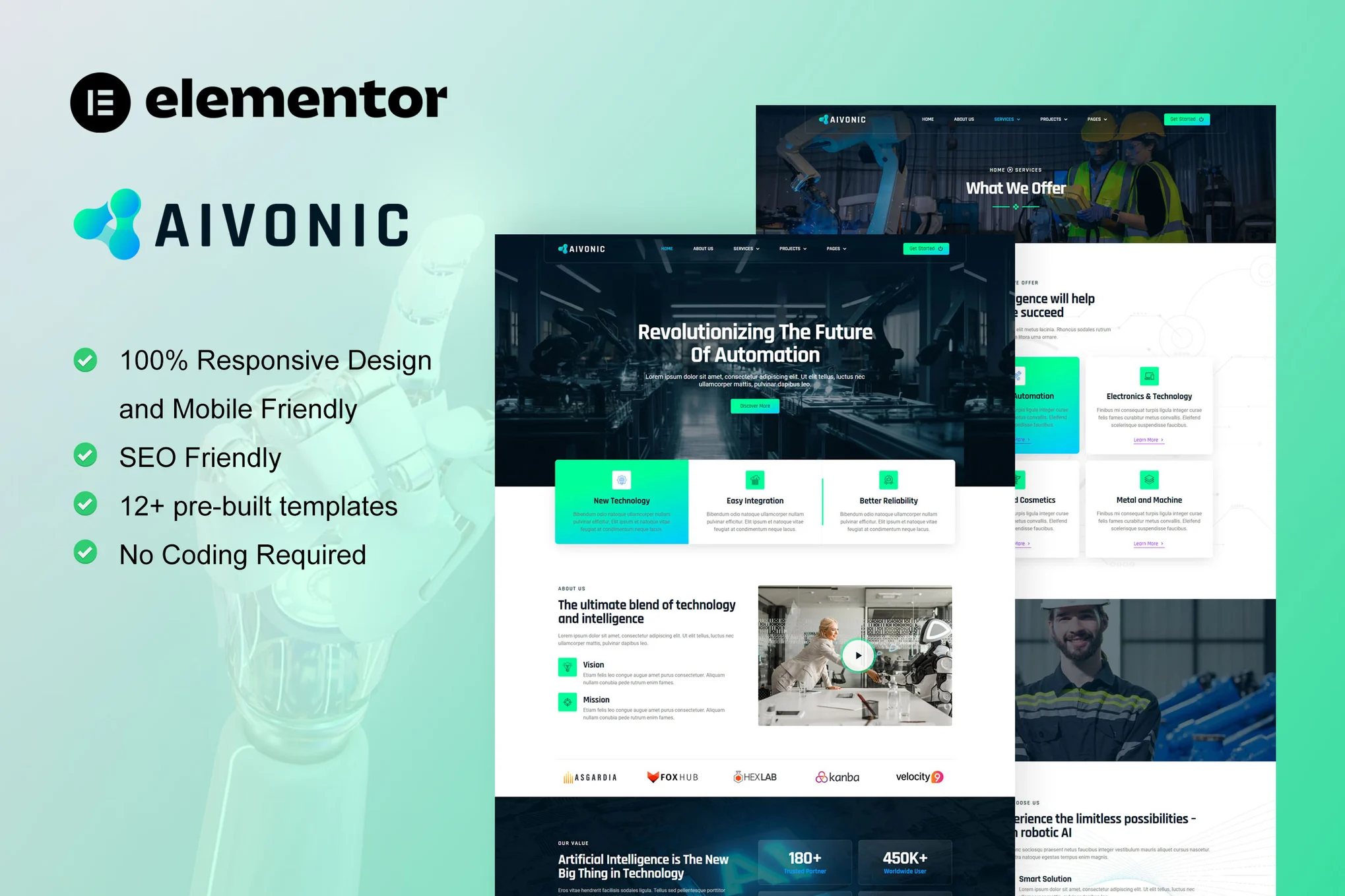 دانلود قالب المنتور هوش مصنوعی وردپرس Aivonic