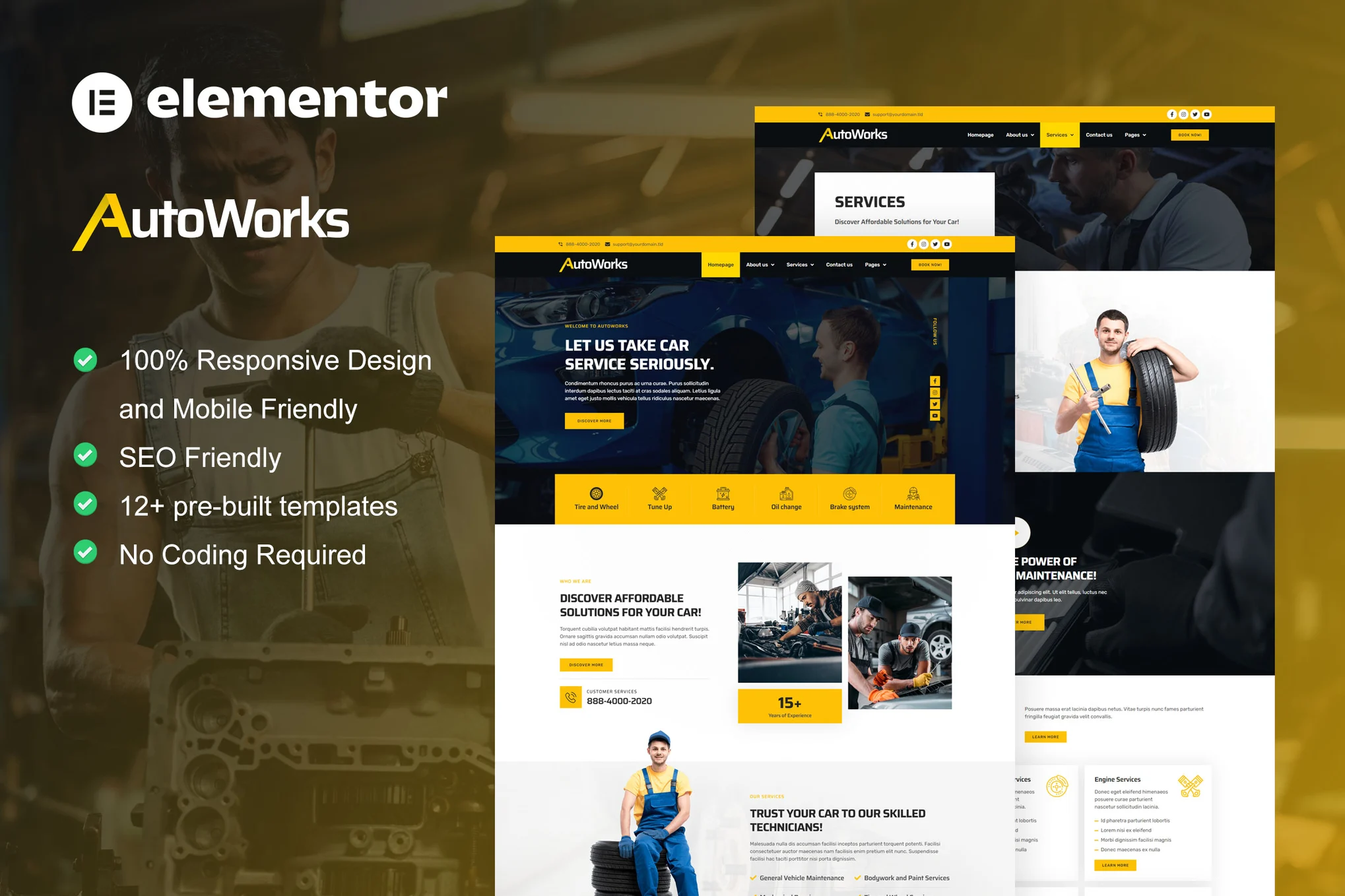 دانلود قالب المنتور وردپرس AutoWorks
