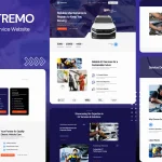 دانلود قالب نجاری المنتور وردپرس Woodaxe قالب خدمات خودرو برقی وردپرس Batremo