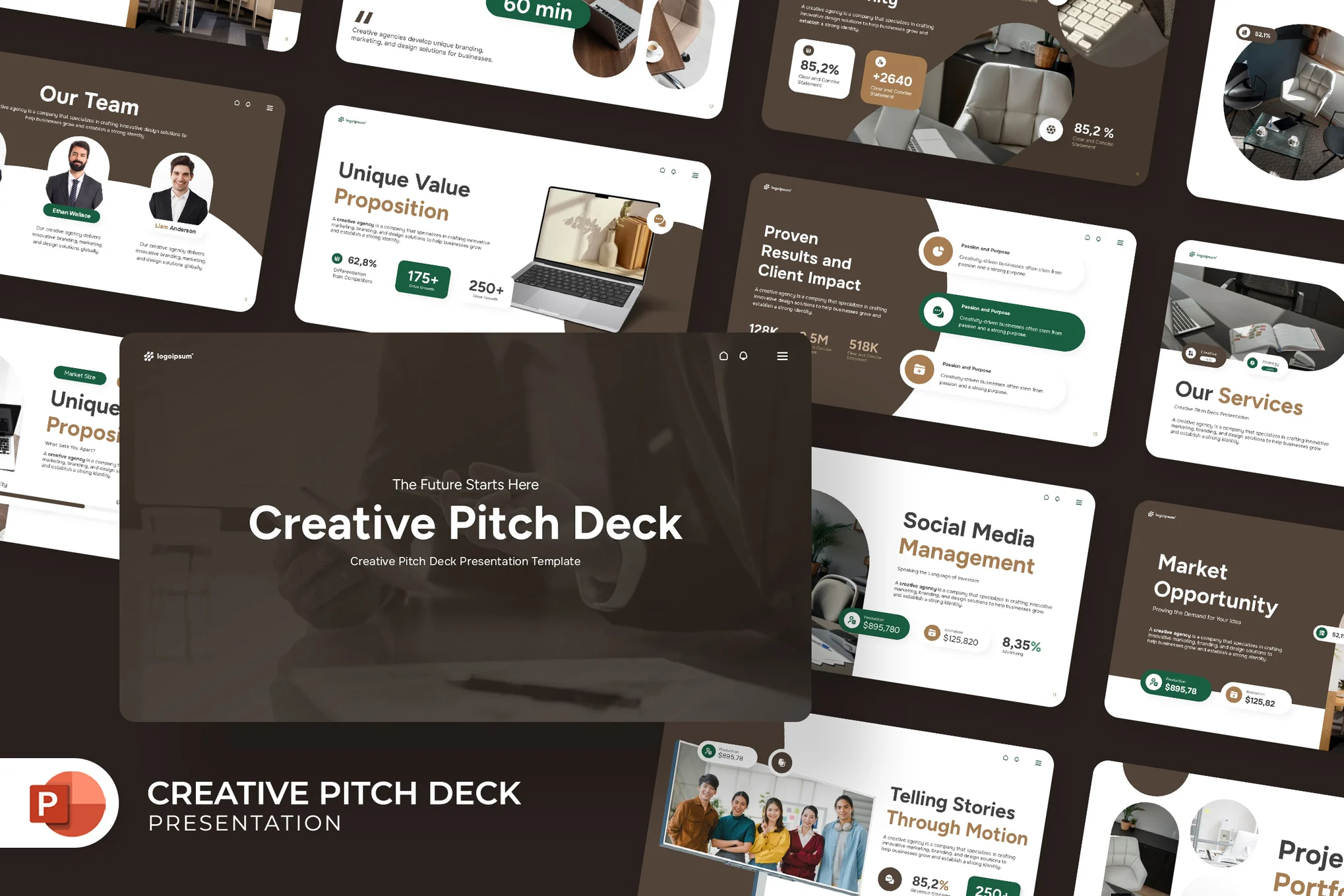 دانلود قالب پاورپوینت Creative Pitch Deck