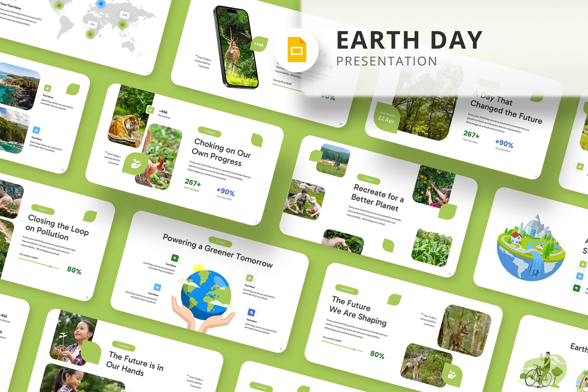 دانلود قالب پاورپوینت Earth Day