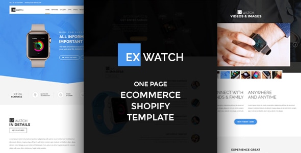 دانلود قالب شاپیفای Ex Watch