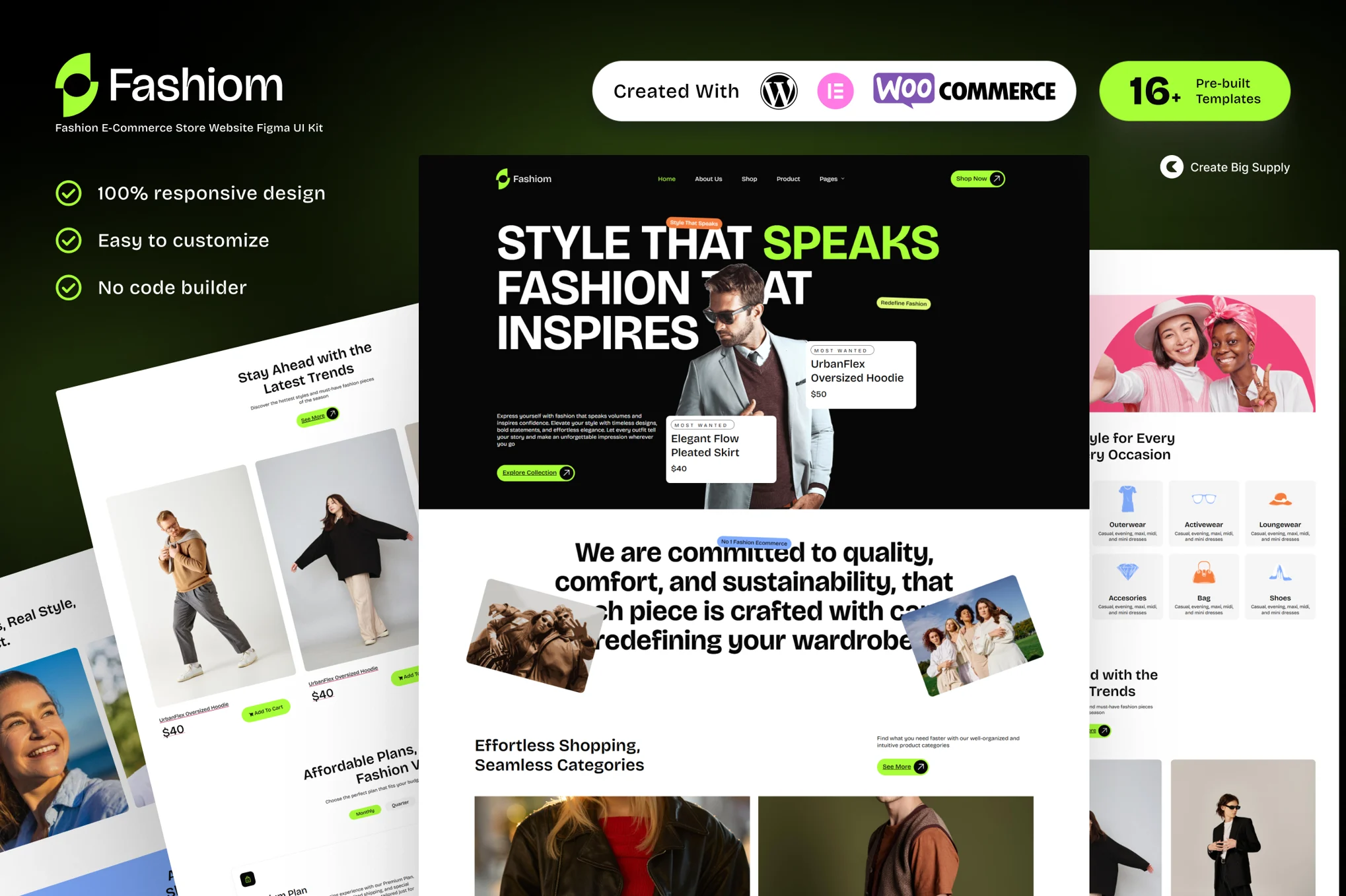 دانلود قالب فروشگاه چند منظوره وردپرس Fashiom