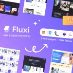 دانلود قالب دیجیتال مارکتینگ و خدمات سئو Fluxi