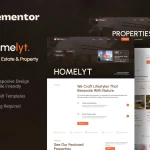 دانلود قالب المنتور وردپرس Gaia قالب مشاور املاک وردپرس Homelyt