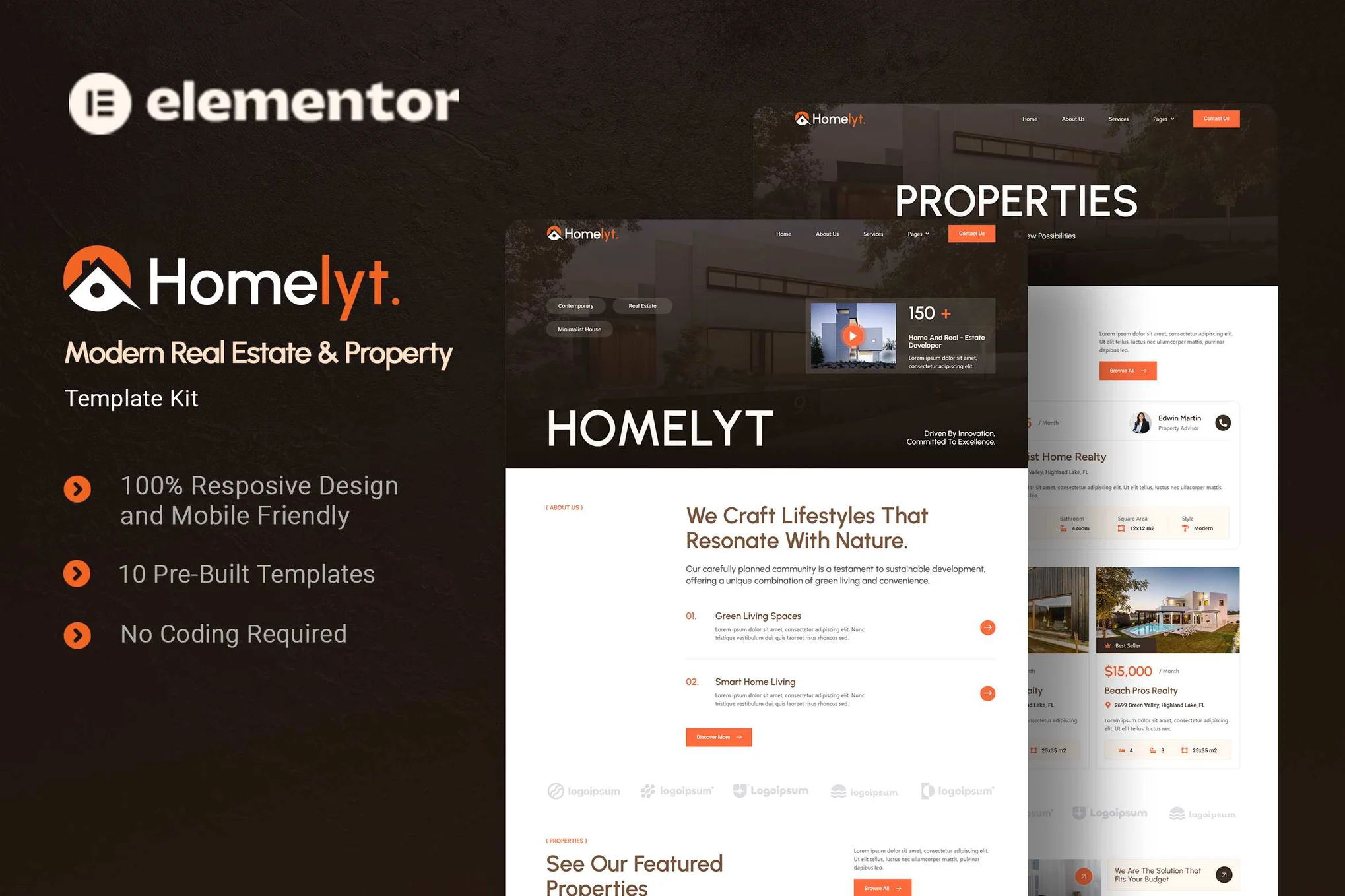 قالب مشاور املاک وردپرس Homelyt