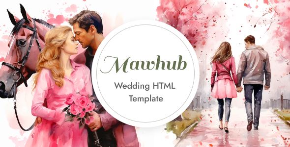 دانلود قالب HTML5 خدمات عروسی Mawhub