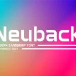 دانلود فونت Neuback - Modern Sans Serif Font