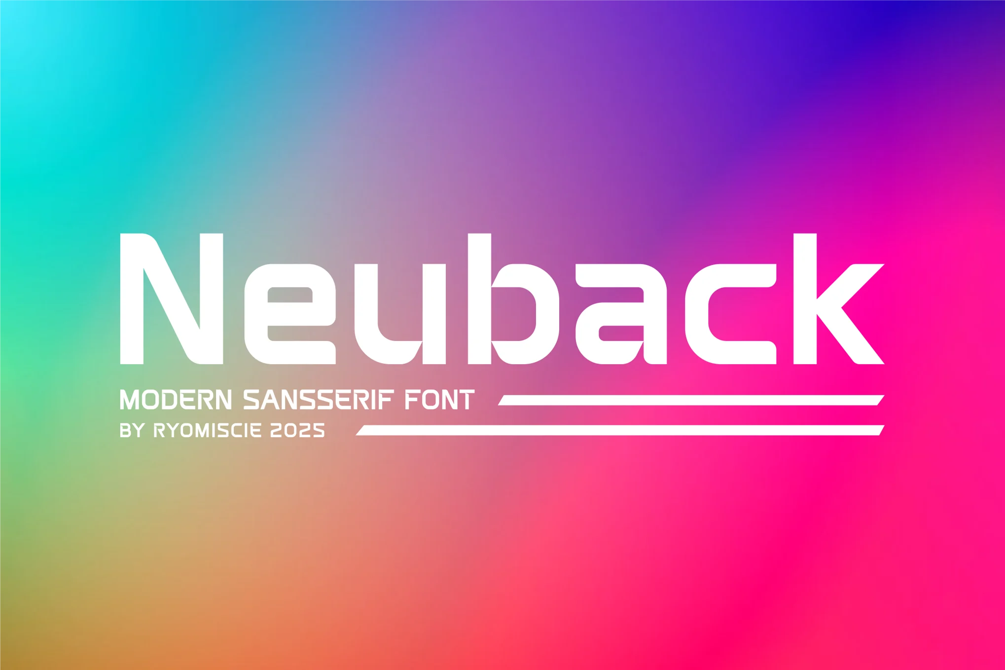 Neuback - Modern Sans Serif Font دانلود فونت Neuback - Modern Sans Serif Font