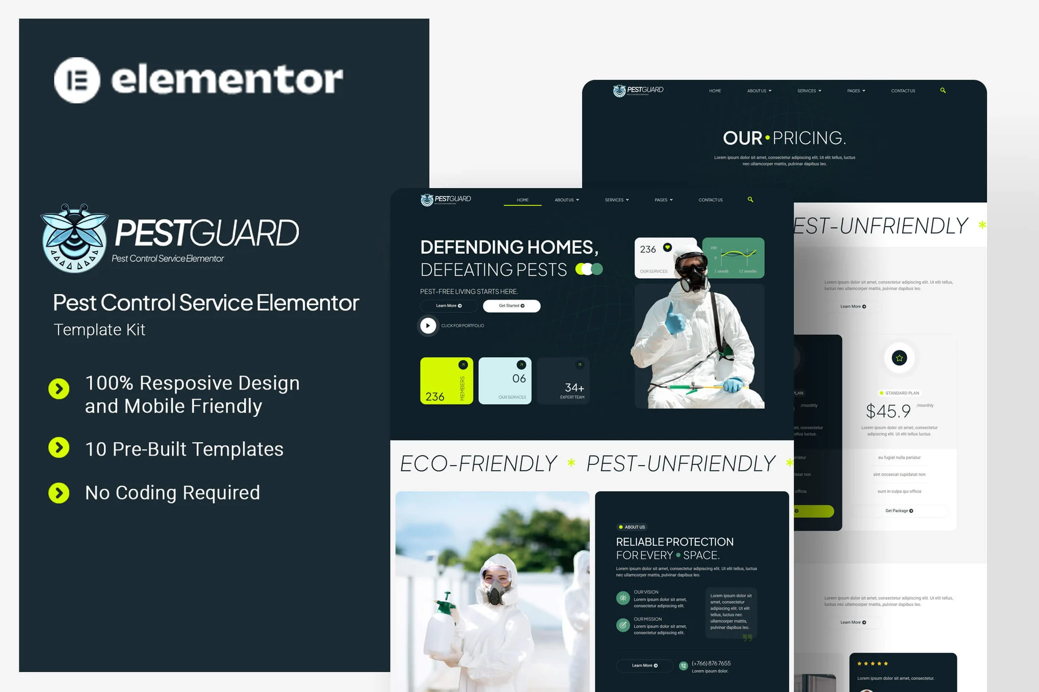 دانلود قالب المنتور وردپرس Pestguard