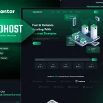 قالب شرکت خدمات هاستینگ و دامنه وردپرس Rapidhost