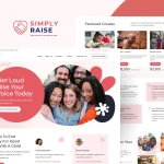 دانلود قالب خیریه المنتور وردپرس SimplyRise