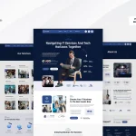 دانلود قالب شرکتی المنتور وردپرس Technoz